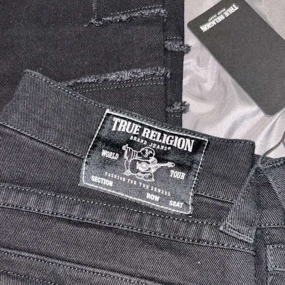 True Religion Black Relaxed Jeans